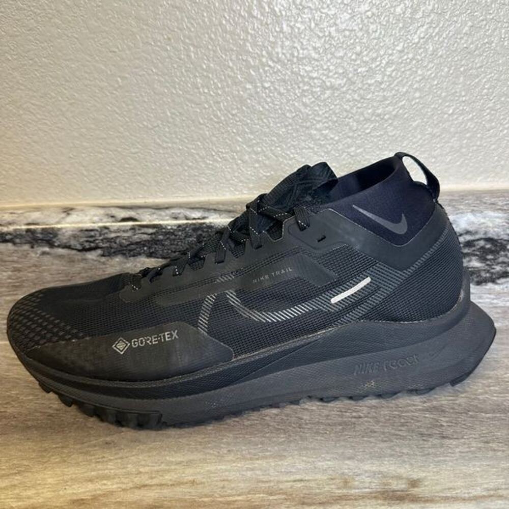 Nike Pegasus Trail GTX 4 Men Size 11.5 Black GORETEX Waterproof Shoes DJ7926-008 - Picture 2 of 11